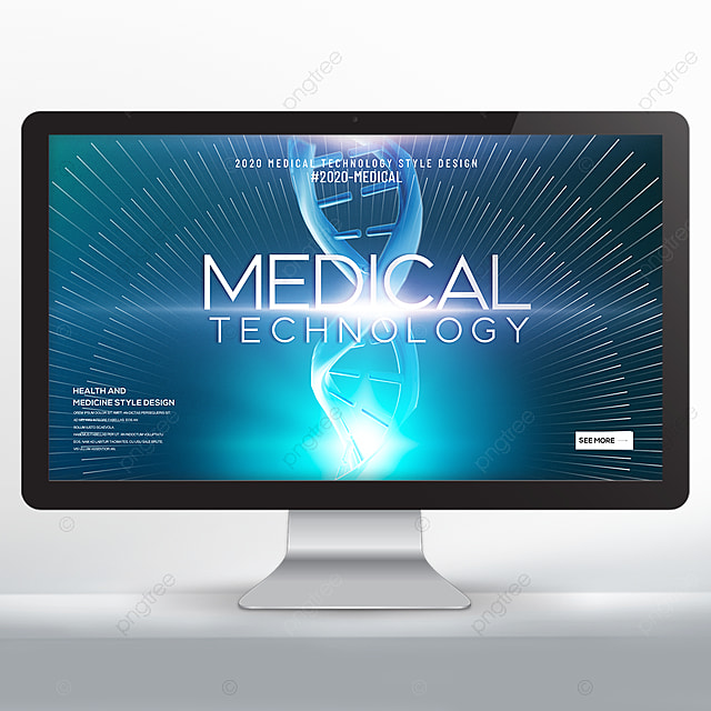 现代科技时尚射线效果光线医疗网页横幅