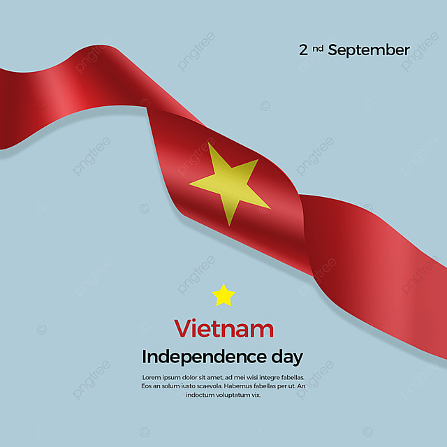 越南国庆日丝绸国旗独立日模版