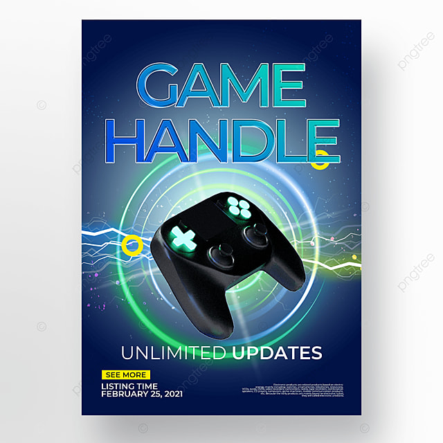 深蓝色渐变创意炫酷数码电子产品宣传海报