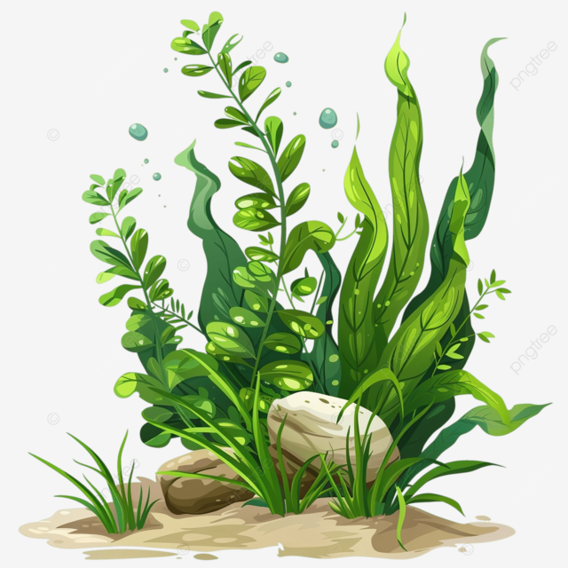 水下水族馆植物卡通