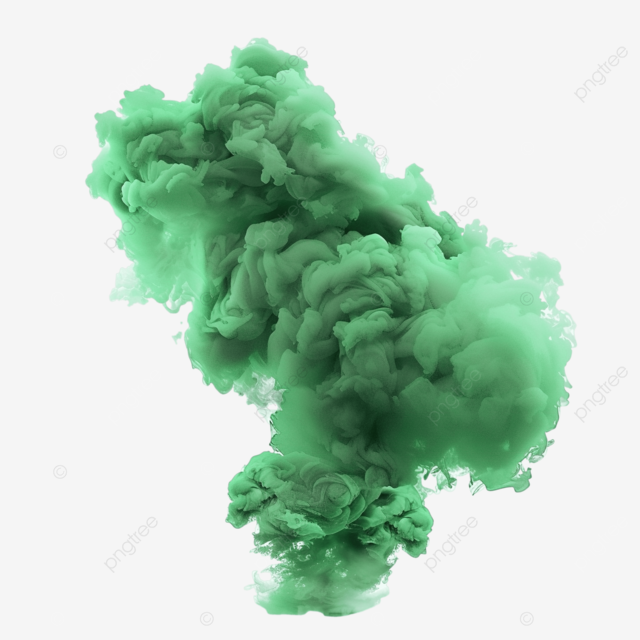 绿色难闻的气味云臭味烟雾气味有毒气体