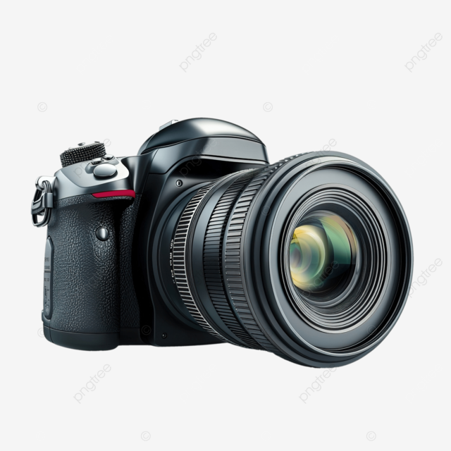 带镜头的数码单反相机