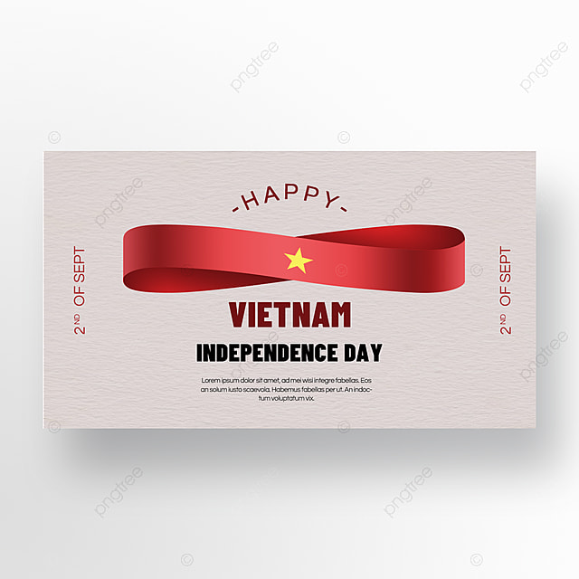 丝绸质感简约越南国庆日独立日banner