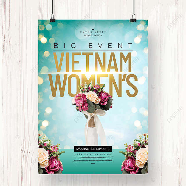 现货效果越南妇女节海报