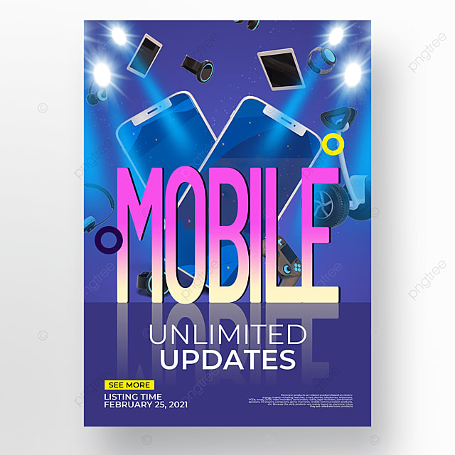 炫酷创意数码电子产品宣传海报