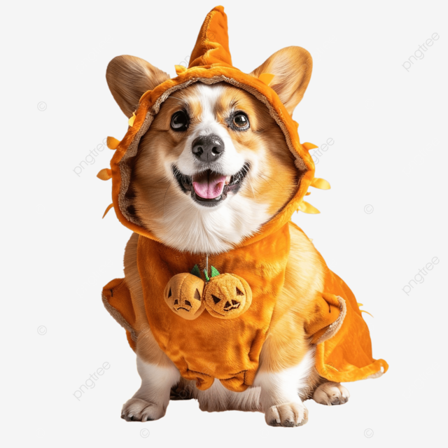 这是我的吓人柯基犬服装