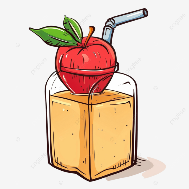 卡通苹果汁盒