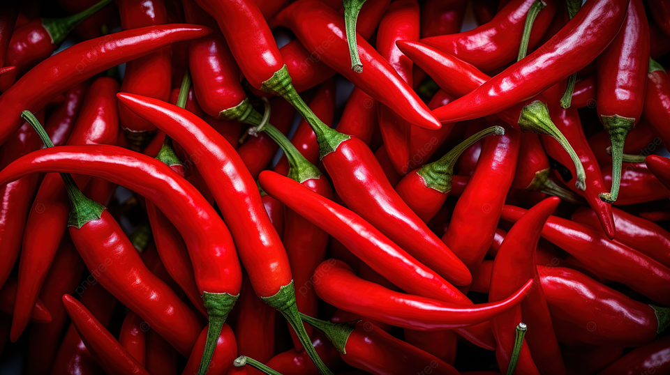 小红辣椒充满活力的背景