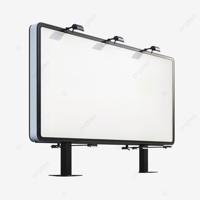 空白广告牌广告现代风格的前视图