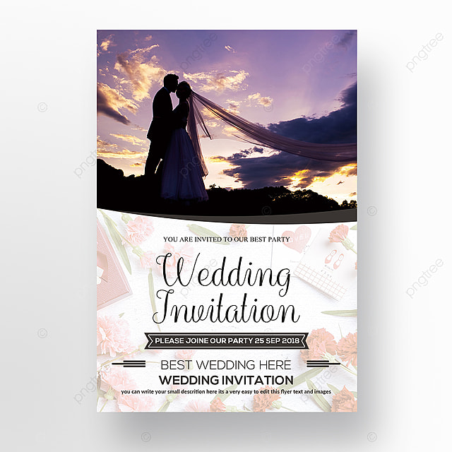 黑色复古婚礼邀请卡模板psd文件与矢量皇家