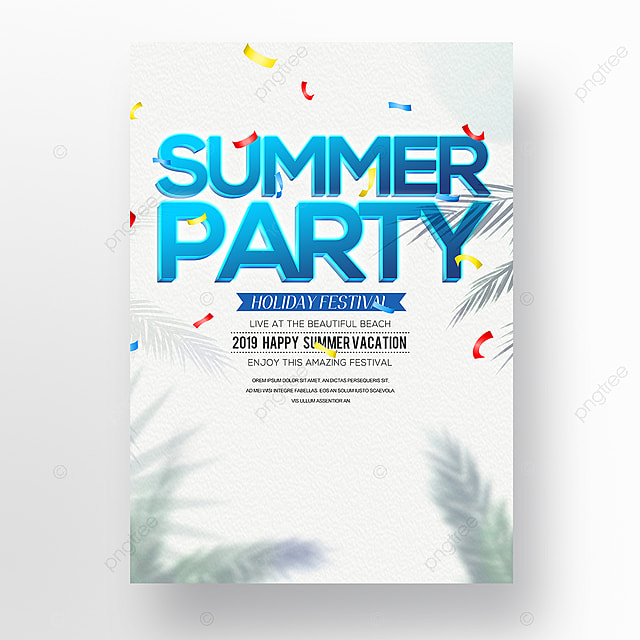 清新简单夏天清新主题海报