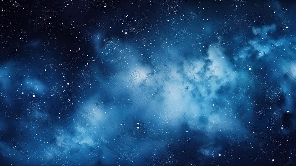 一幅令人着迷的水彩画，描绘了外太空，一个装饰着发光星星的星系，映衬着布满白色星尘的夜空
