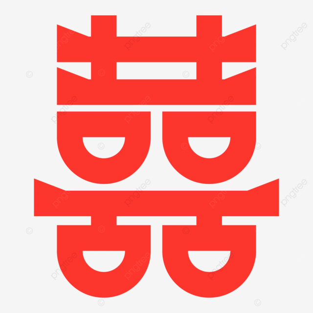 越南婚礼图案装饰矢量图