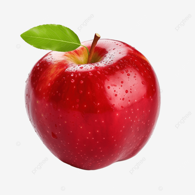 孤立的新鲜美味甜红苹果