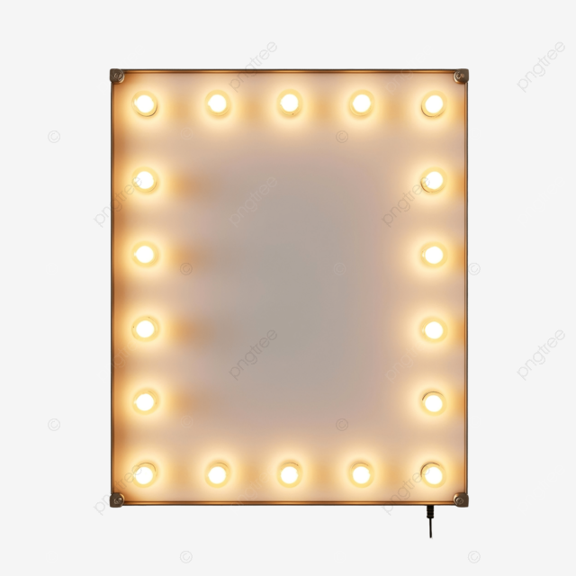 复古矩形灯泡电动广告牌框架