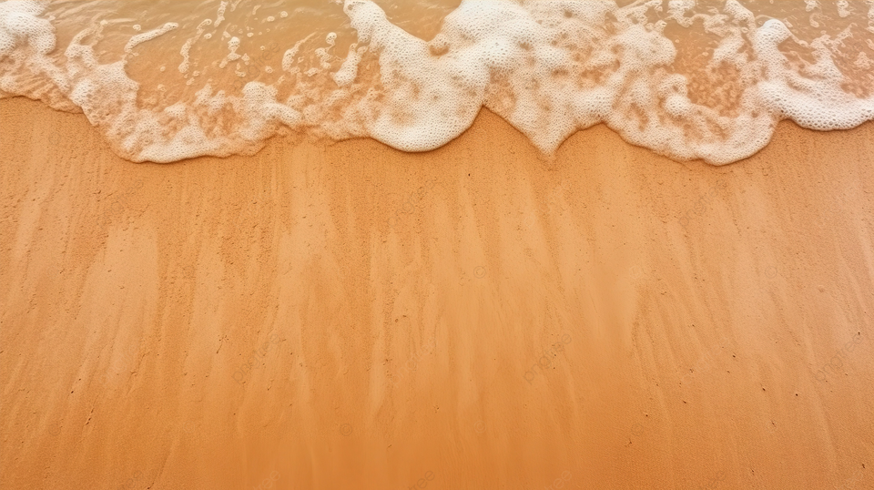 湿沙滩的纹理迷人的海滩沙子背景