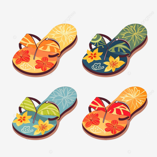 summer slippers png 插图