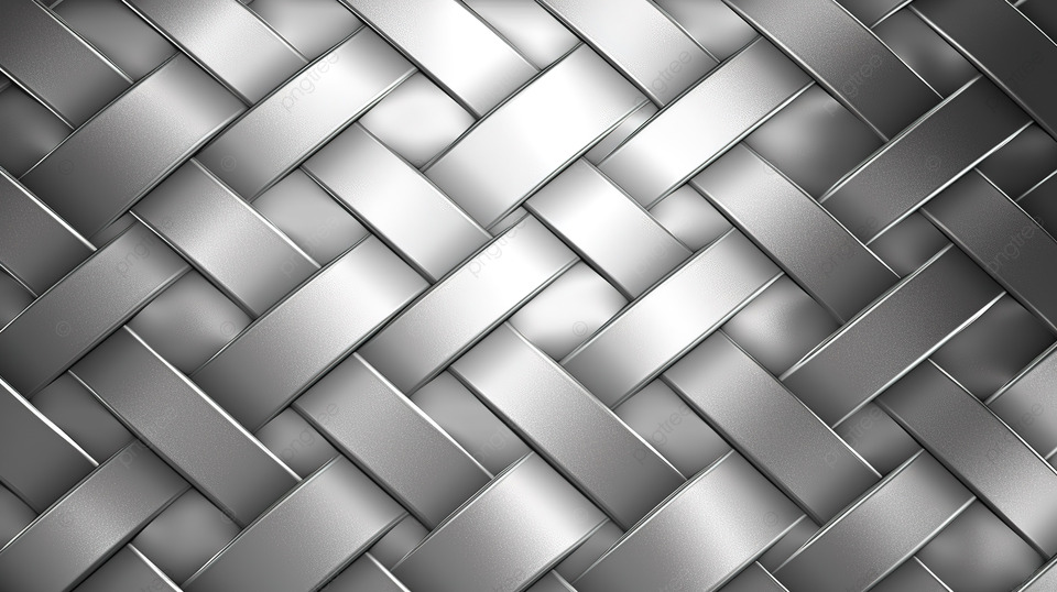 有光泽的不锈钢板和闪闪发光的金属纹理背景 3d 渲染