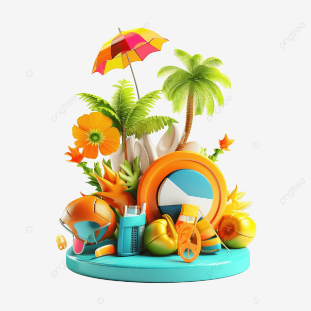 3d 夏天图