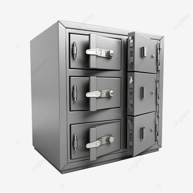 安全银行储物柜 3d 图