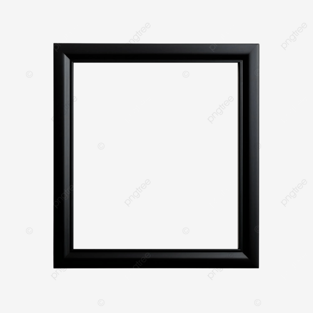 黑色时尚简约木头边框相框画框装饰图案