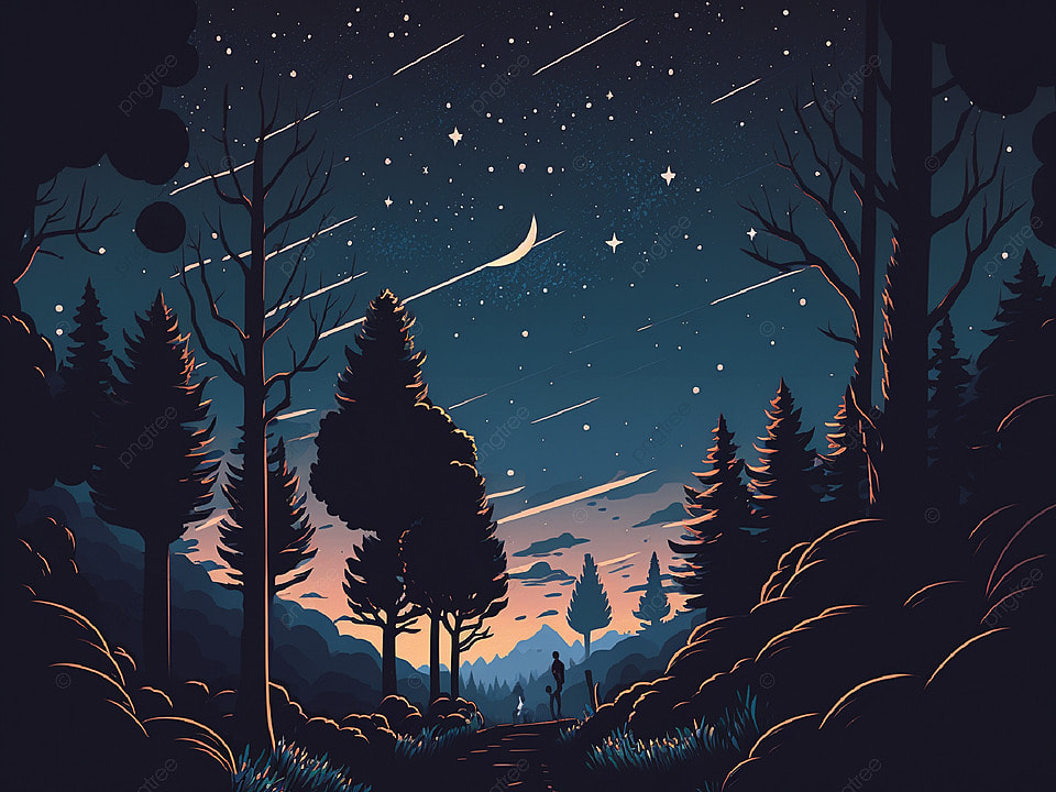 星空夜晚流星背景