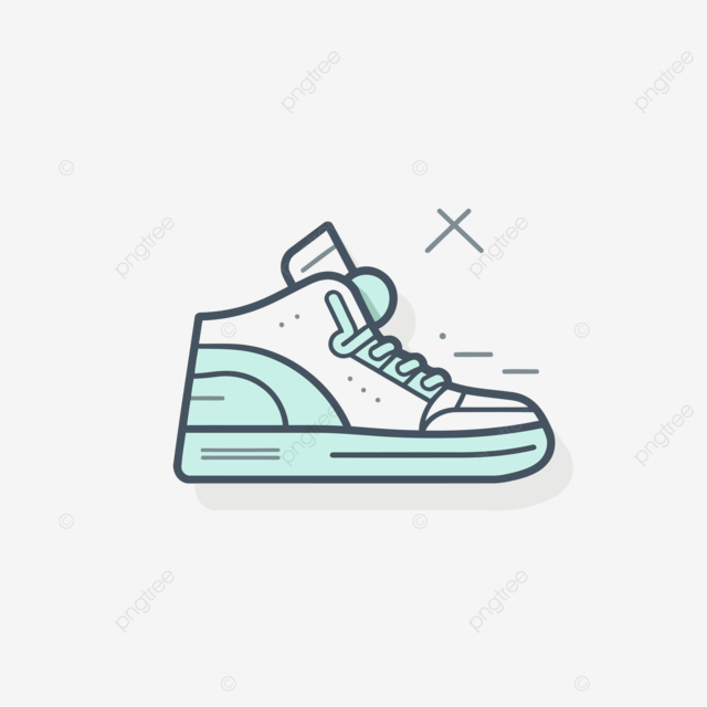 运动鞋图标图标矢量的线条图标