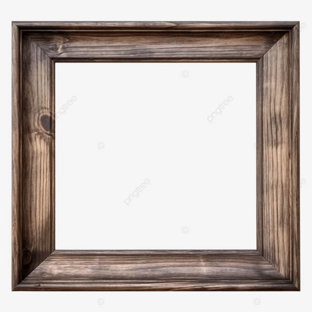 木头纹理时尚简约画框相框边框装饰图案