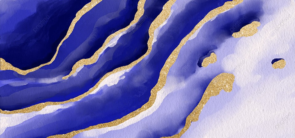 深蓝色水彩金箔渐变纹理背景