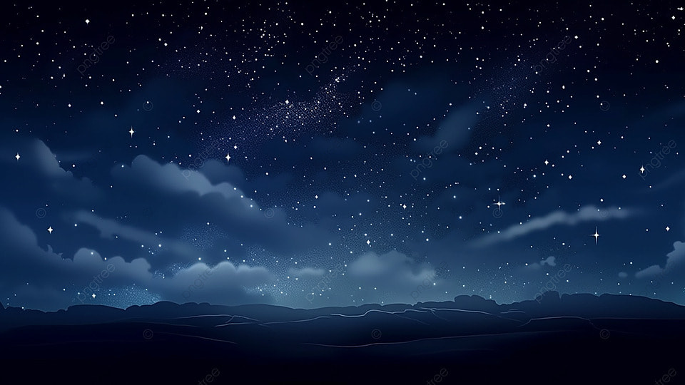 夜晚星空星云背景