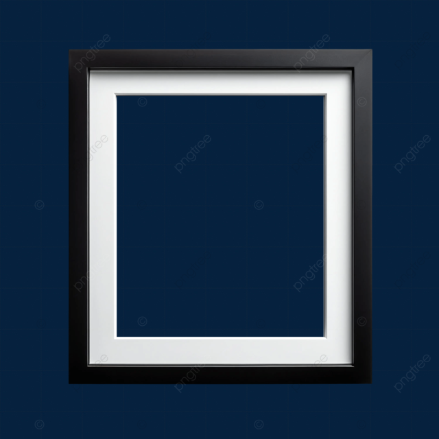 黑色边框时尚简约画框相框边框装饰图案