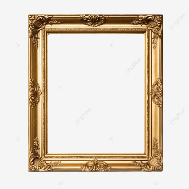 金属金色欧式雕花植物花卉相框画框边框装饰图案