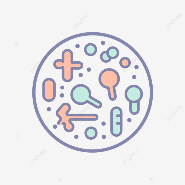 白色背景矢量上的生物学主题图标