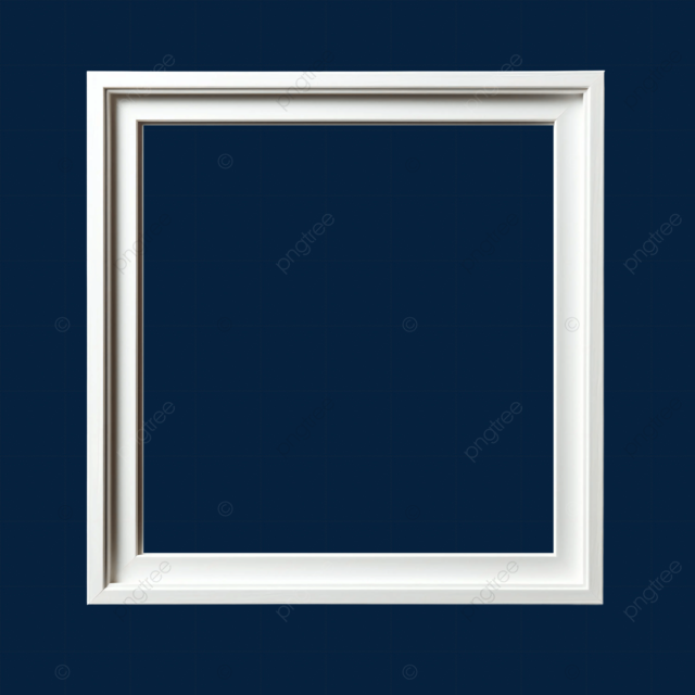 白色木头边框画框相框装饰图案