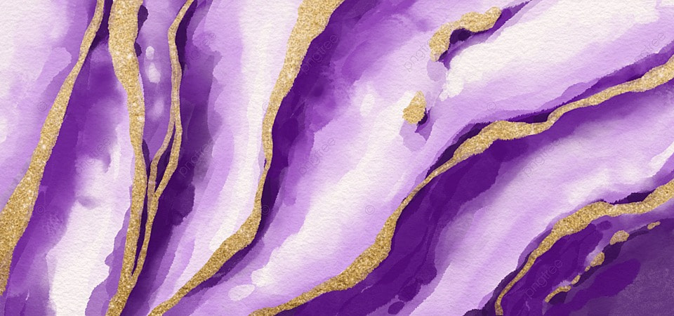 紫色白色渐变水彩金箔纹理背景