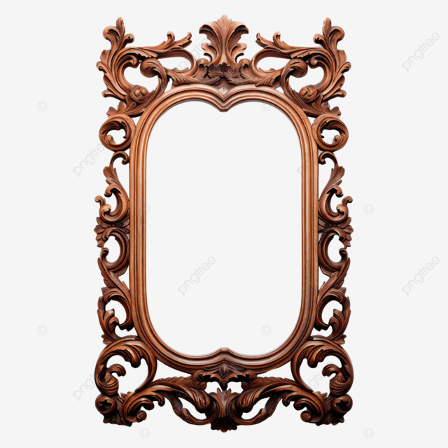 欧式复古花纹木头雕花植物画框相框边框装饰图案