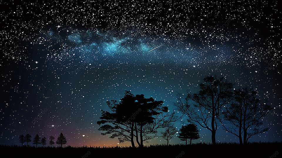 星空星星夜晚唯美背景