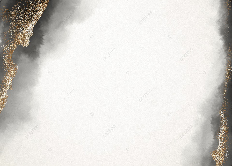 灰白墨迹山峰金箔水彩晕染背景