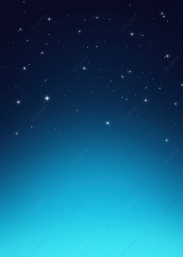 夜晚的蓝色星空