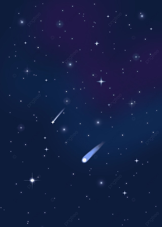 夜晚的星空和流星背景