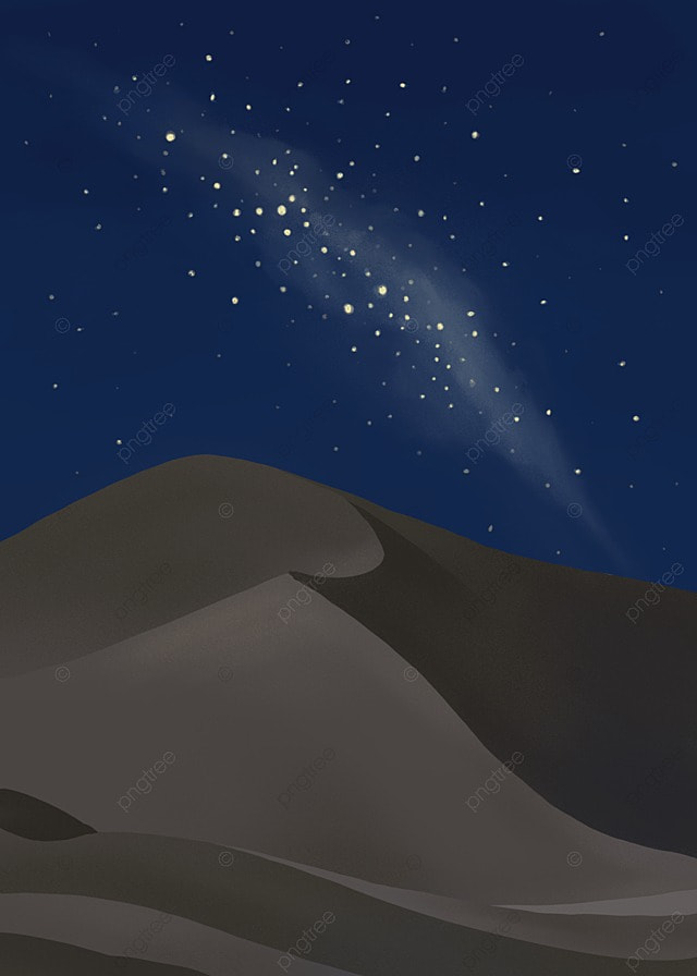 沙漠梦幻夜空壁纸背景